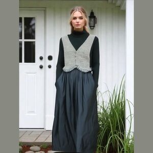 K Studio Houndstooth Midi Dress